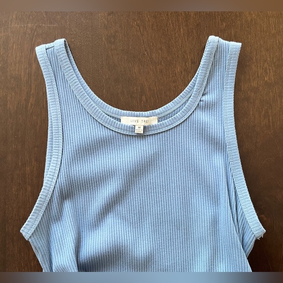 Adjustable ribbed tie side tank top - Picture 4 of 6